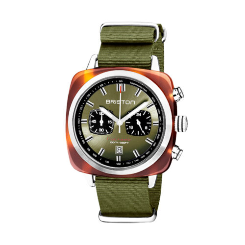 Montre Briston Clubmaster Sport Chrono Vert Olive