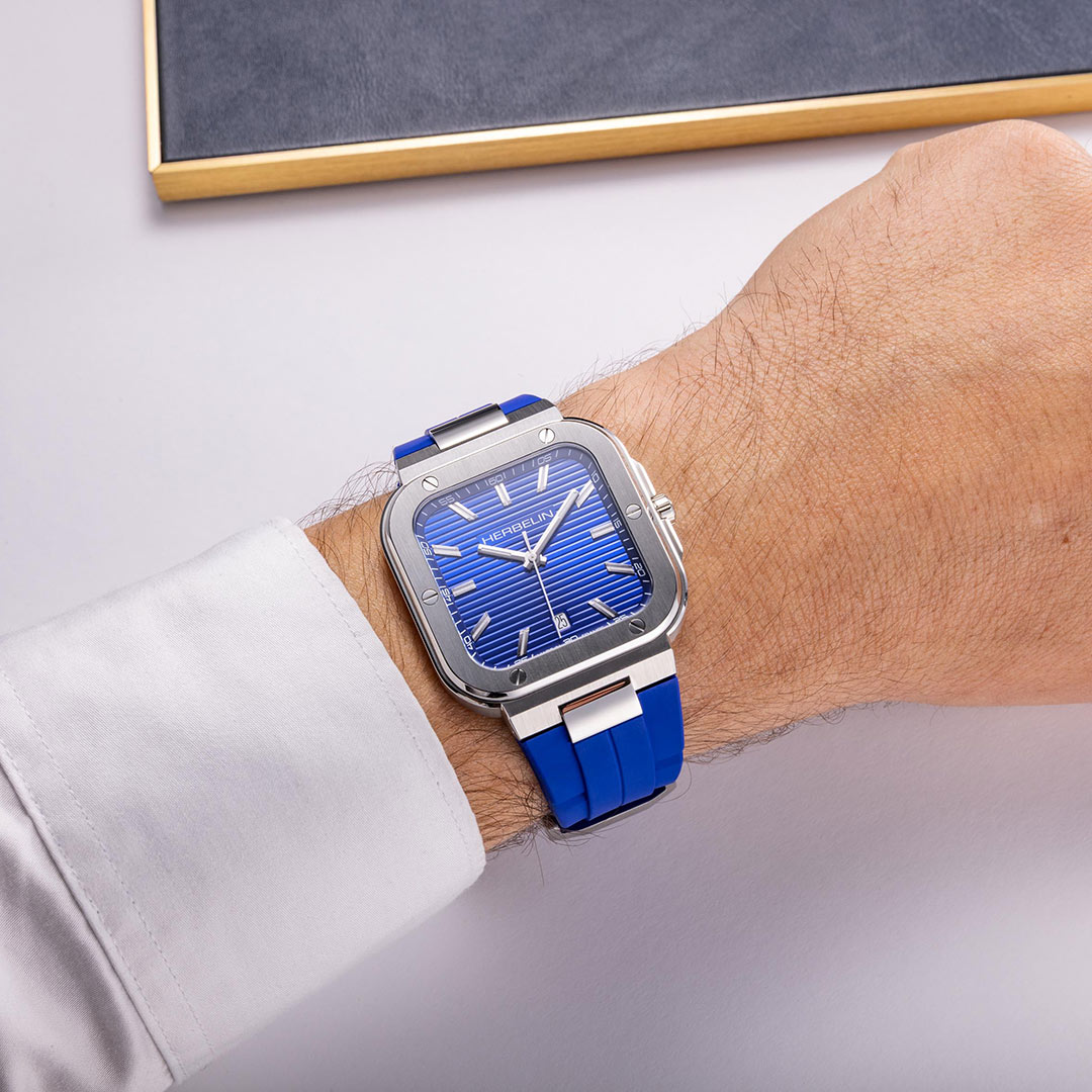 3-12246A115CB Montre Herbelin Cap Camarat Square FKM Bleu
