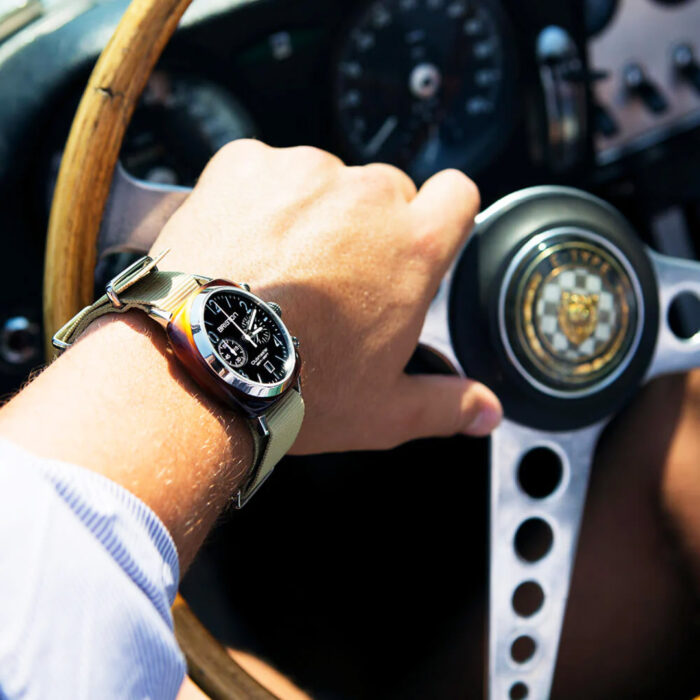 Montre Briston Clubmaster Classic Chrono Noir Kaki