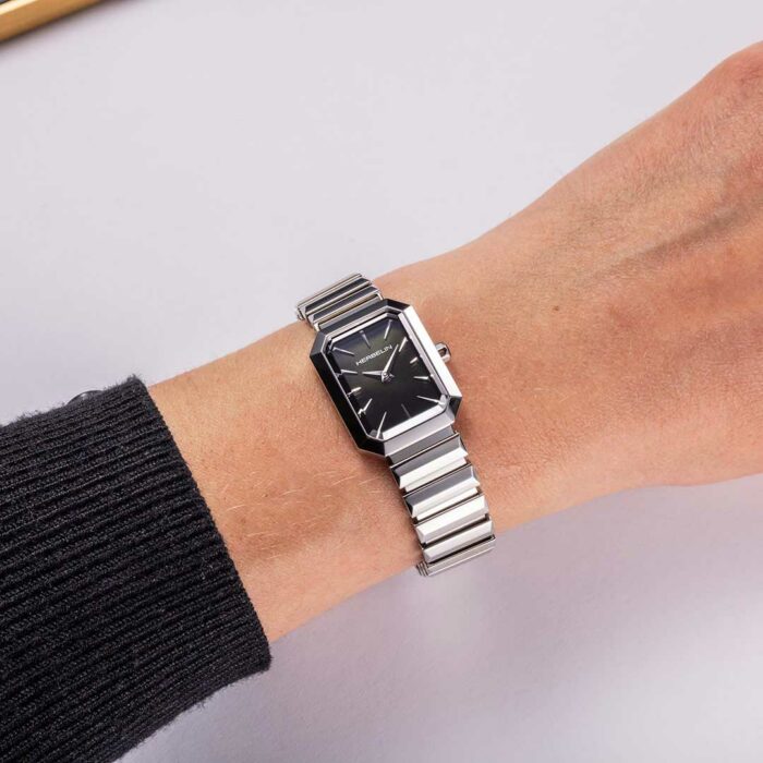 Montre Herbelin Octogone Acier Nacre Noire