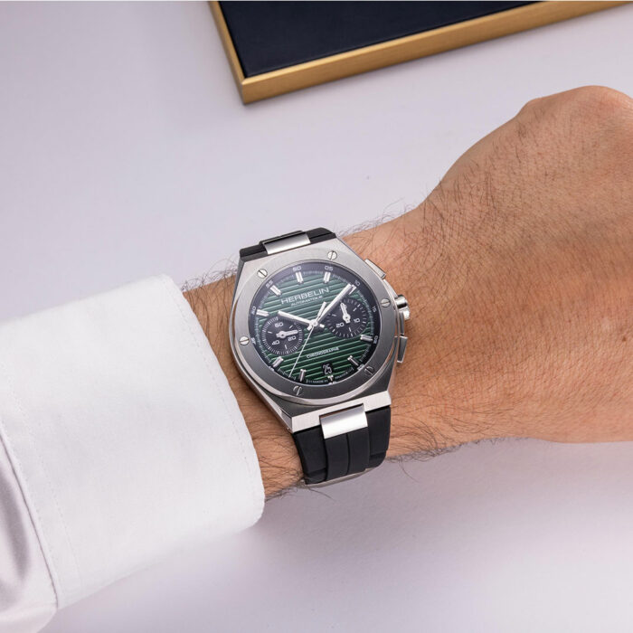 Montre Herbelin Cap Camarat Chrono Automatique Vert – Image 2