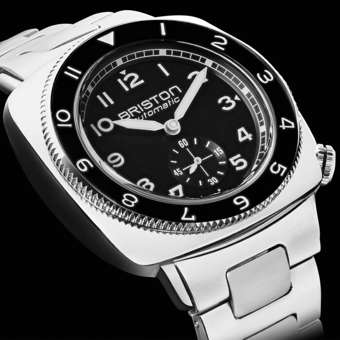 Montre Briston Clubmaster Legend Petite Seconde Noir Acier