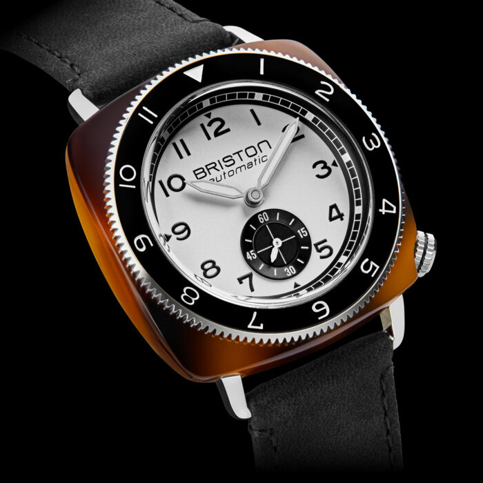 Montre Briston Clubmaster Legend Petite Seconde Blanc Noir