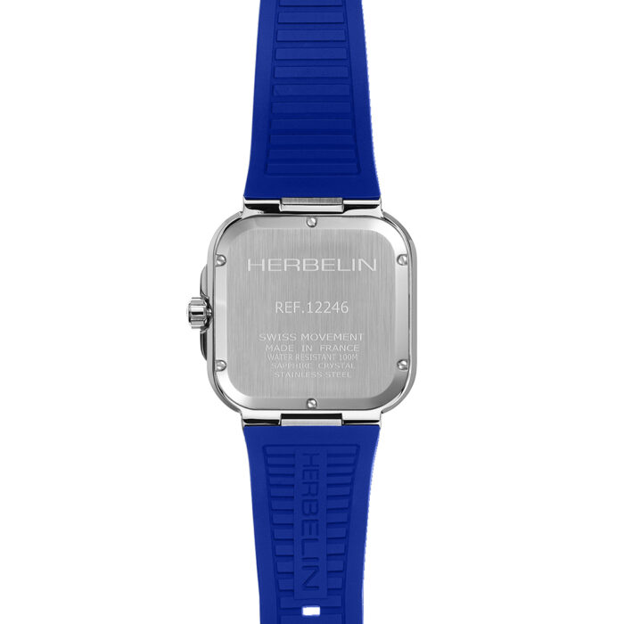 Montre Herbelin Cap Camarat Square FKM bleu 12246A115CB