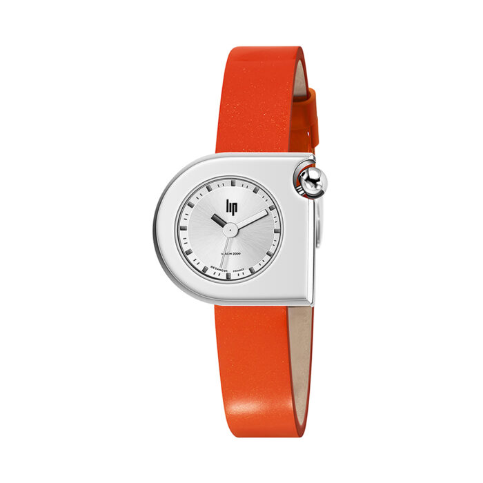 Montre Lip Mach 2000 Mini Moon Orange Argent 671165