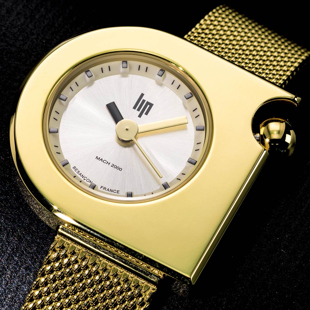 671168-5 Montre Lip Mach 2000 Mini Moon Or 671168