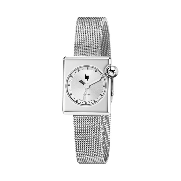 Montre Lip Mach 2000 Mini Square Argent 671172