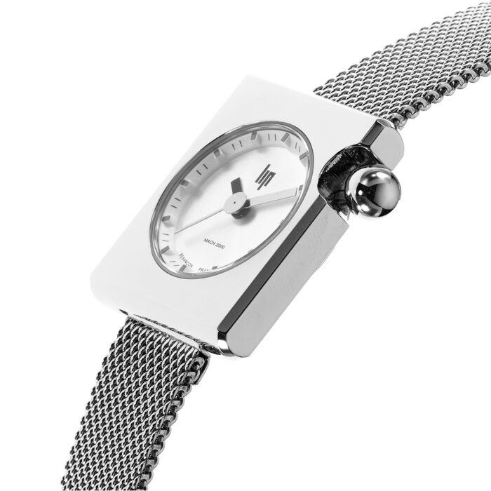 Montre Lip Mach 2000 Mini Square Argent 671172