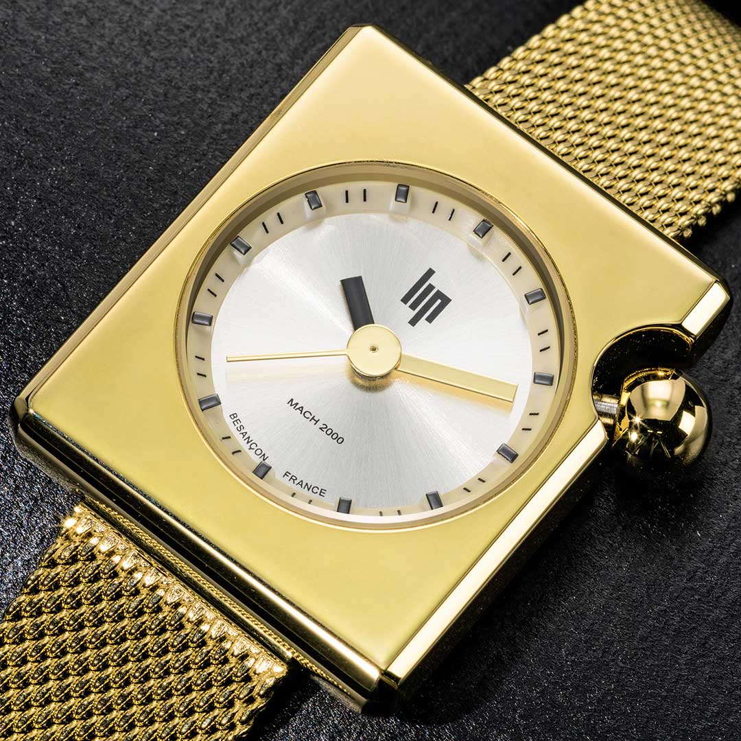 671177-5 Montre Lip Mach 2000 Mini Moon Or 671177