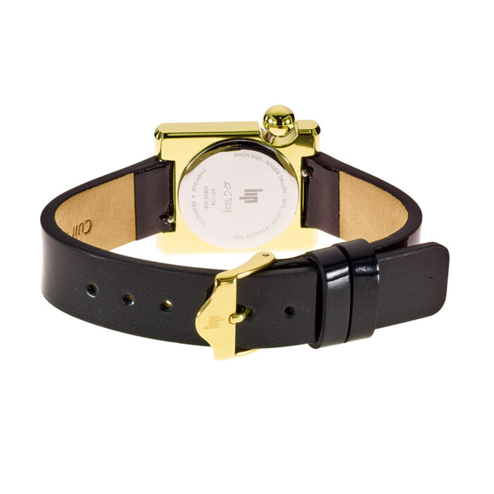 Montre Lip Mach 2000 Mini Square Noir Or 671178