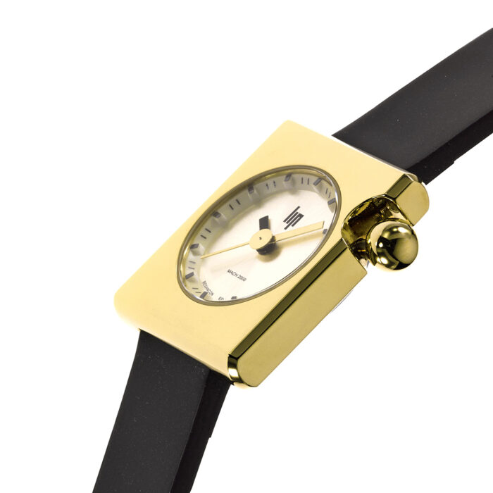 Montre Lip Mach 2000 Mini Square Noir Or 671178