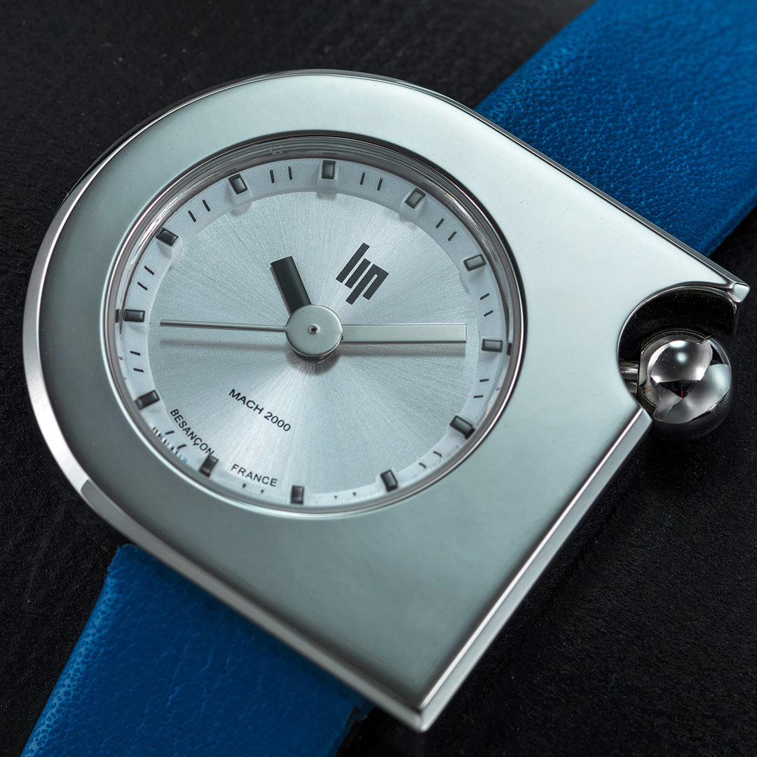 671195-5 Montre Lip Mach 2000 Mini Moon bleu 671195