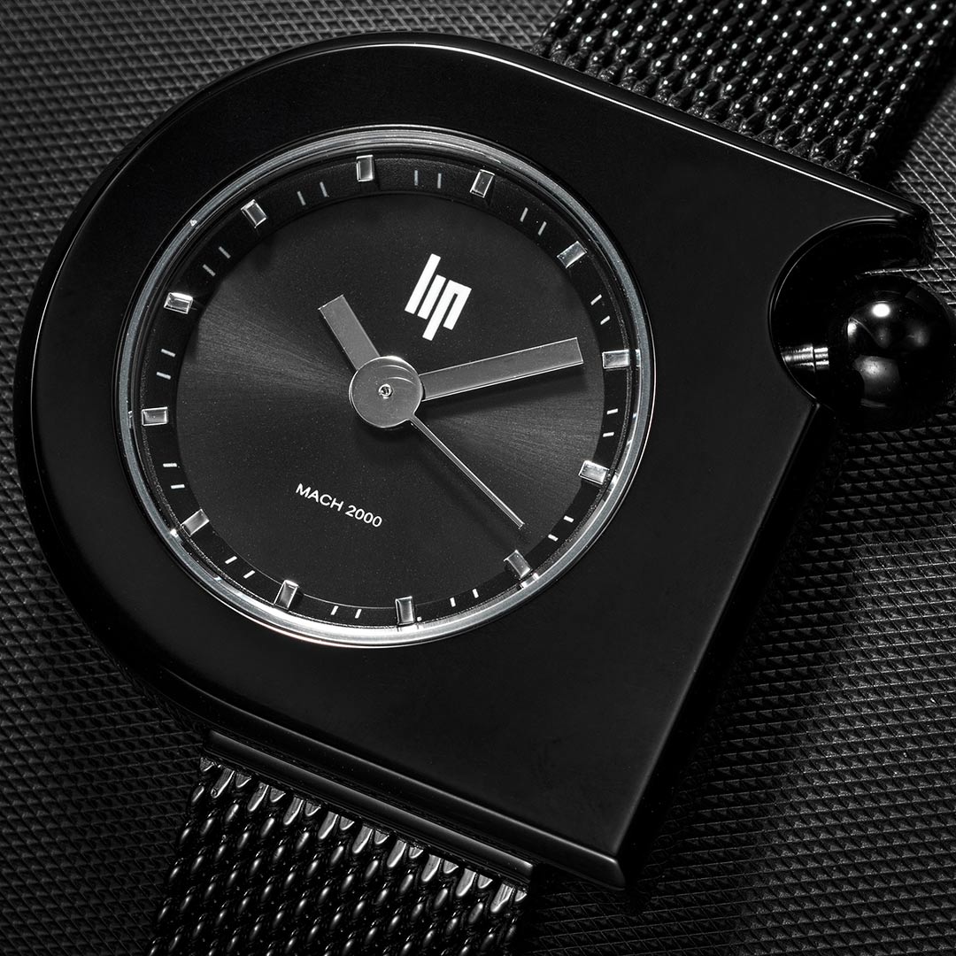 671392-5 Montre Lip Mach 2000 Mini Moon Noir 671392