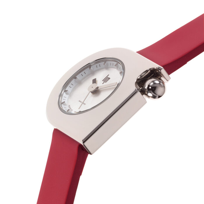 Montre Lip Mach 2000 Mini Moon Rouge Argent 671394