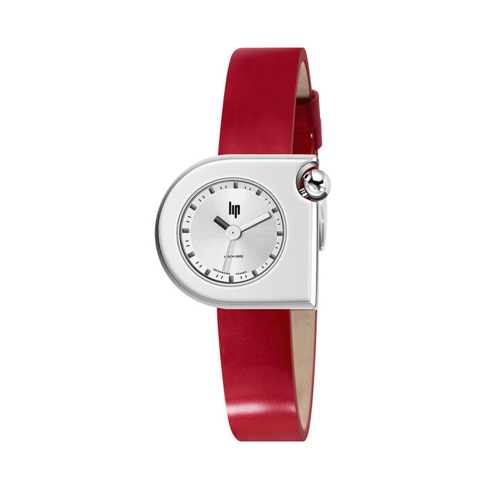 Montre Lip Mach 2000 Mini Moon Rouge Argent 671394