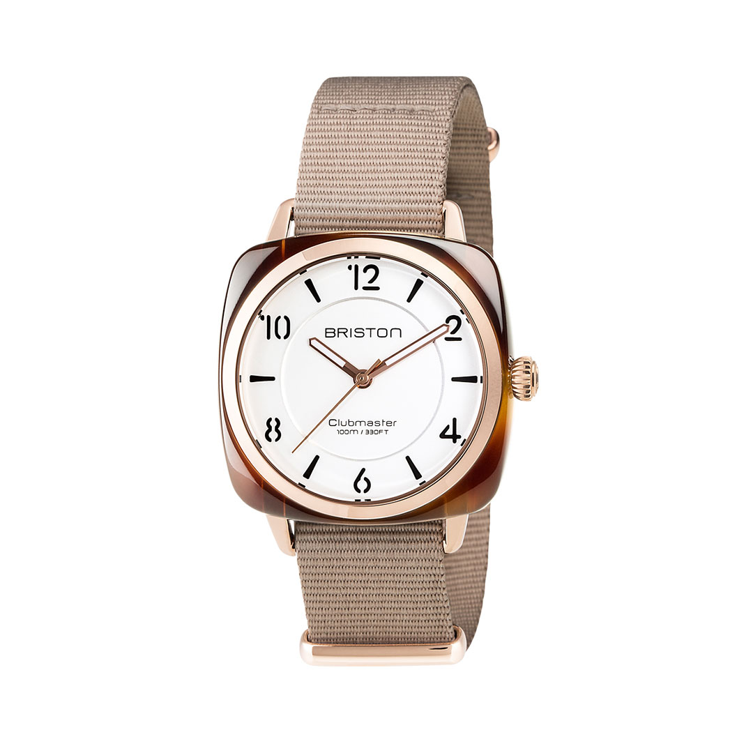 briston-Clubmaster-CHIC—HM-2025-17536.PRA.T.2.NT Montre Briston Clubmaster Chic blanc