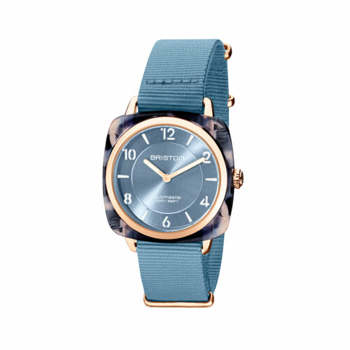 Montre Briston Clubmaster Chic Gold Bleu Glacier