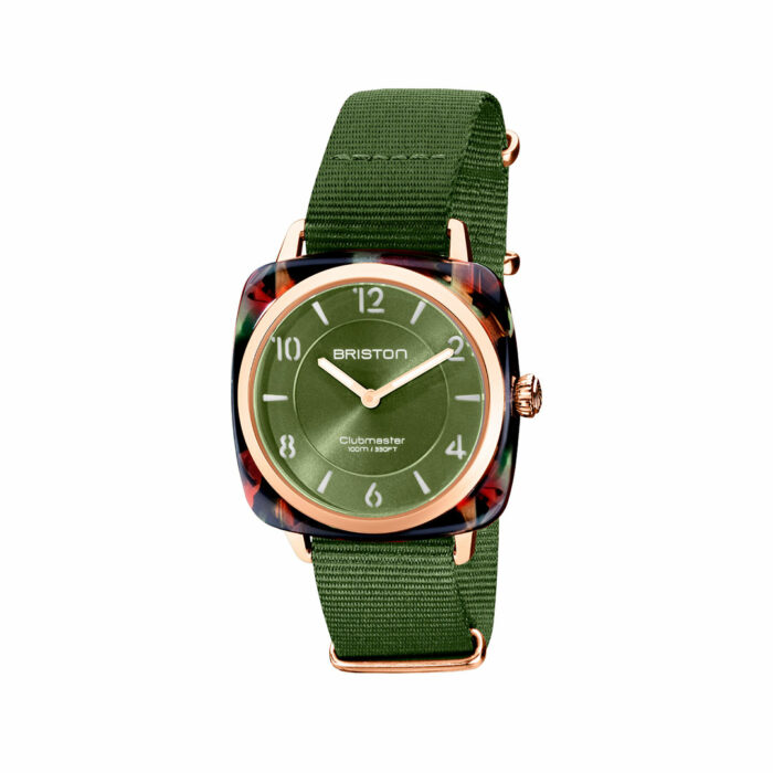 Montre Briston Clubmaster Chic Vert Olive gold