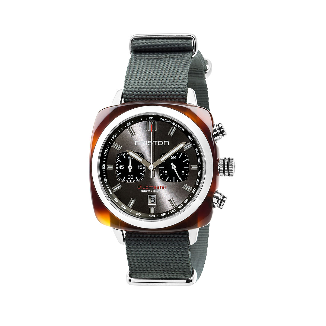 briston-clubmaster-SPORT-42mm-17142.SA.TS.11.NG Montre Briston Clubmaster Sport Gris