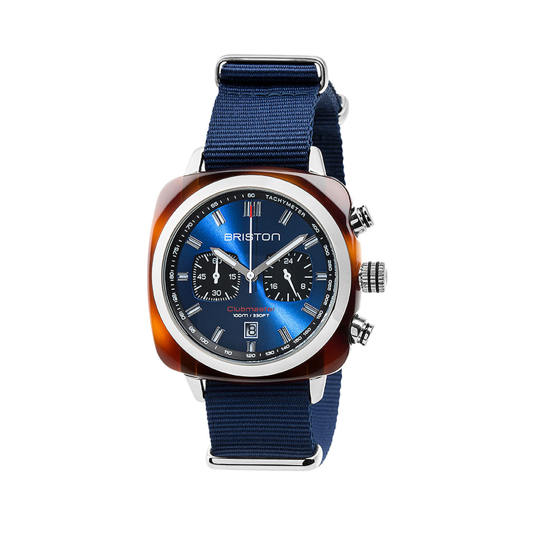 briston-clubmaster-SPORT-42mm-17142.SA.TS.2.NGA Montre Briston Clubmaster sport bleu