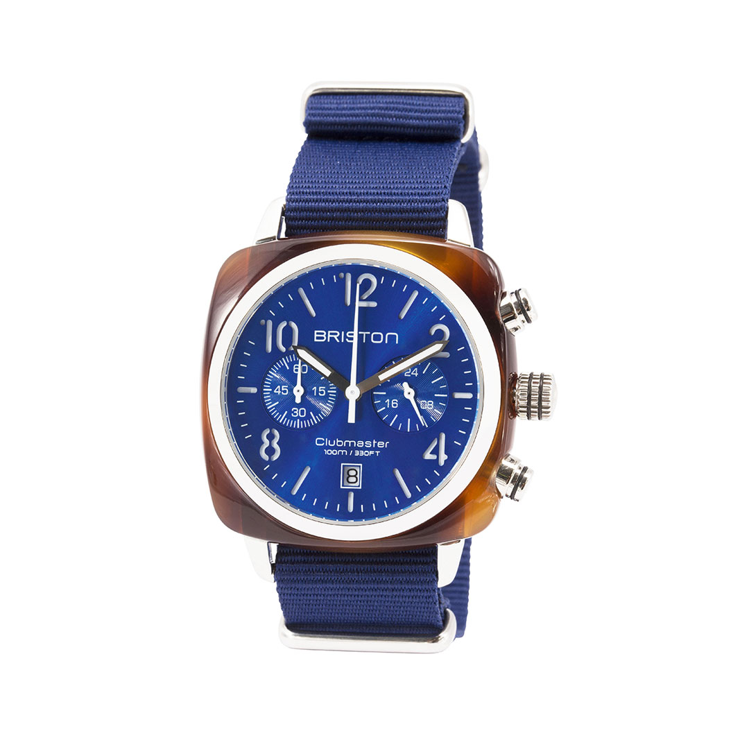 briston-clubmaster-classic-15140.SA.T.9.NNB Montre Briston Clubmaster Classic Bleu