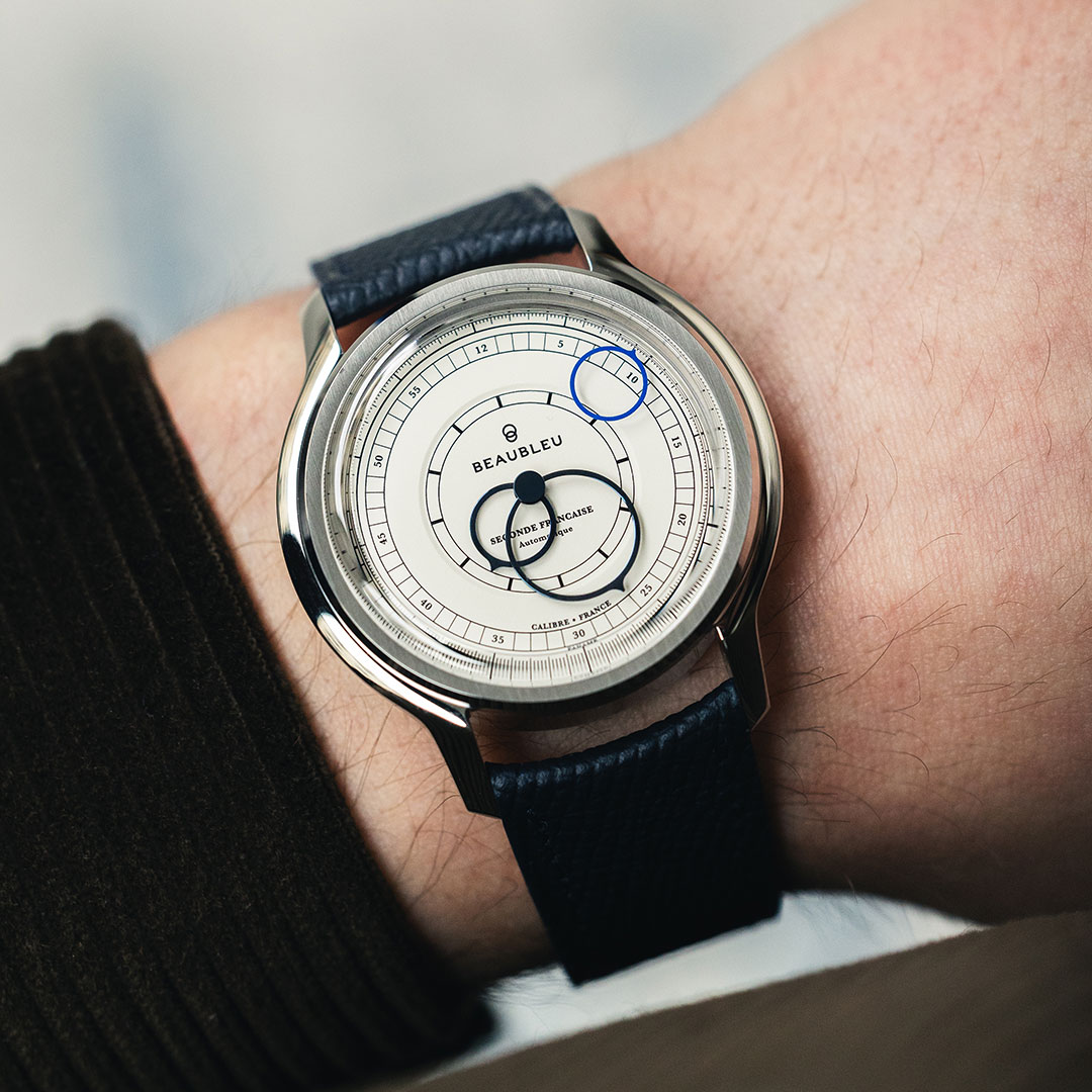 montre-beaubleu-seconde-francaise-19-24-blanc Montre Beaubleu 19.24 blanc