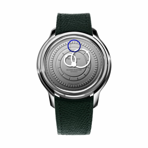 montre beaubleu seconde francaise 20 24 bracelet vert