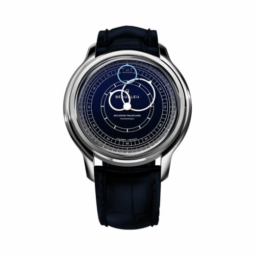 montre beaubleu seconde francaise bleu 19 24