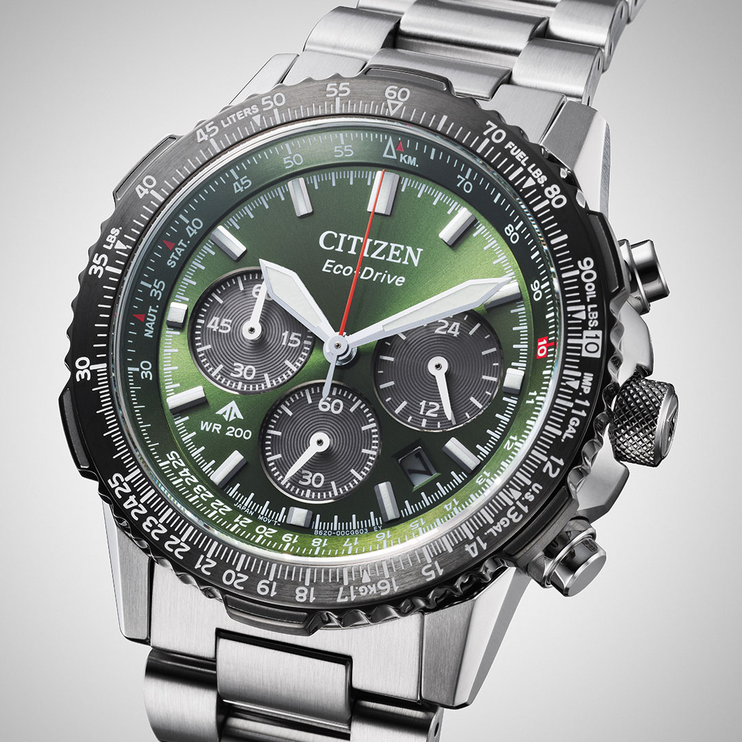 CA4664-60W-citizen-Montre-Promaster-Sky-Chronograph-vert-2 Montre Citizen Promaster Sky Chronographe vert CA4664-60W