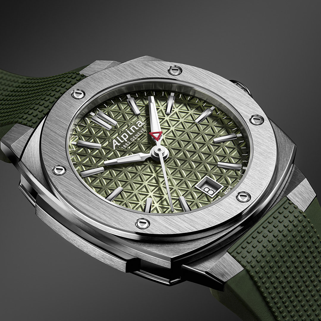 Montre-Alpina-Extreme-Quartz-AL-220K2AE6-3 Montre Alpina quartz vert AL-220K2AE6