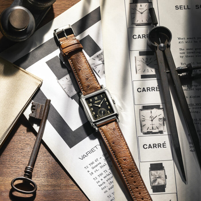 Montre Alpina Heritage Carrée