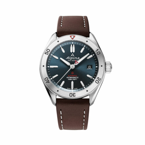 Montre Alpiner 4 Cuir Cadran Bleu AL-525N4AQ6