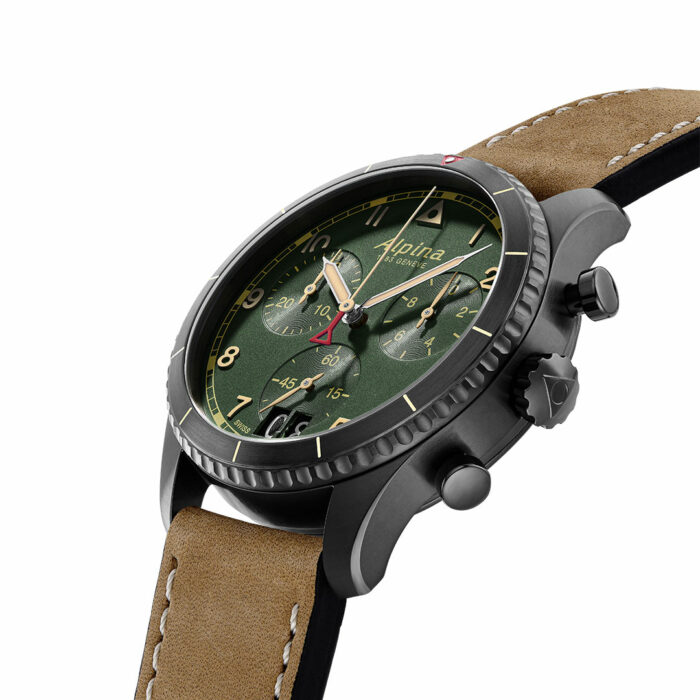 Montre Alpina Startimer Pilot Cadran Vert AL-372GR4FBS26