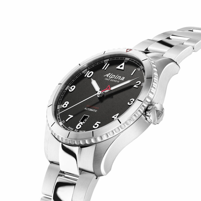 Montre Alpina Startimer Acier Cadran Noir