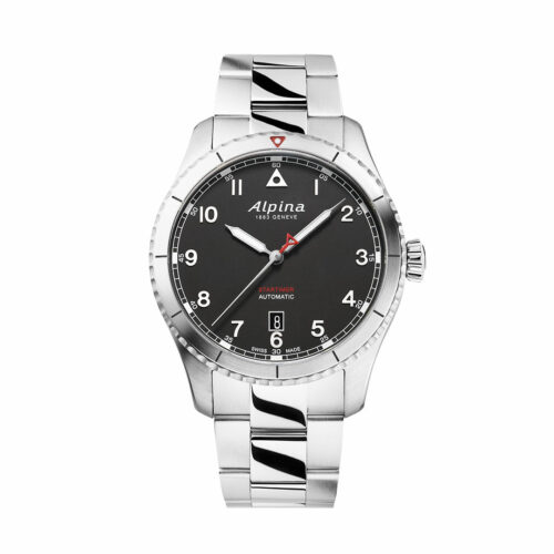 Montre Alpina Startimer Acier Cadran Noir AL-525BW4S26B