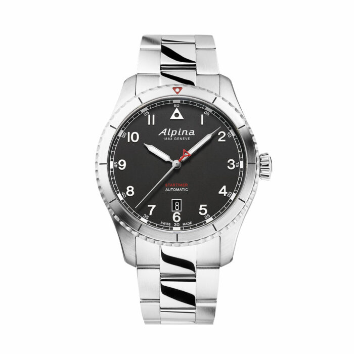 Montre Alpina Startimer Acier Cadran Noir AL-525BW4S26B