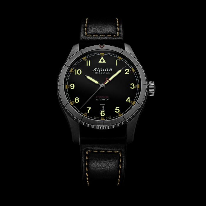 Montre Startimer Pilot Noir AL-525BBG4S26