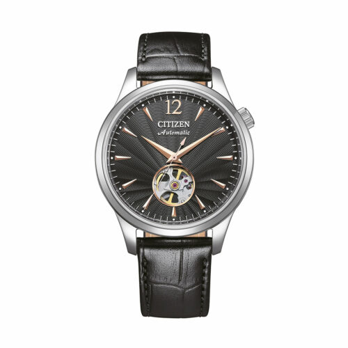 Montre Citizen Platform Classic Open Heart Cuir Noir NH9131-14E