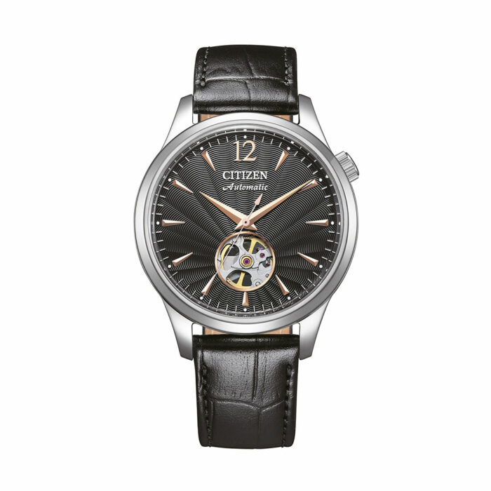 Montre Citizen Platform Classic Open Heart Cuir Noir NH9131-14E