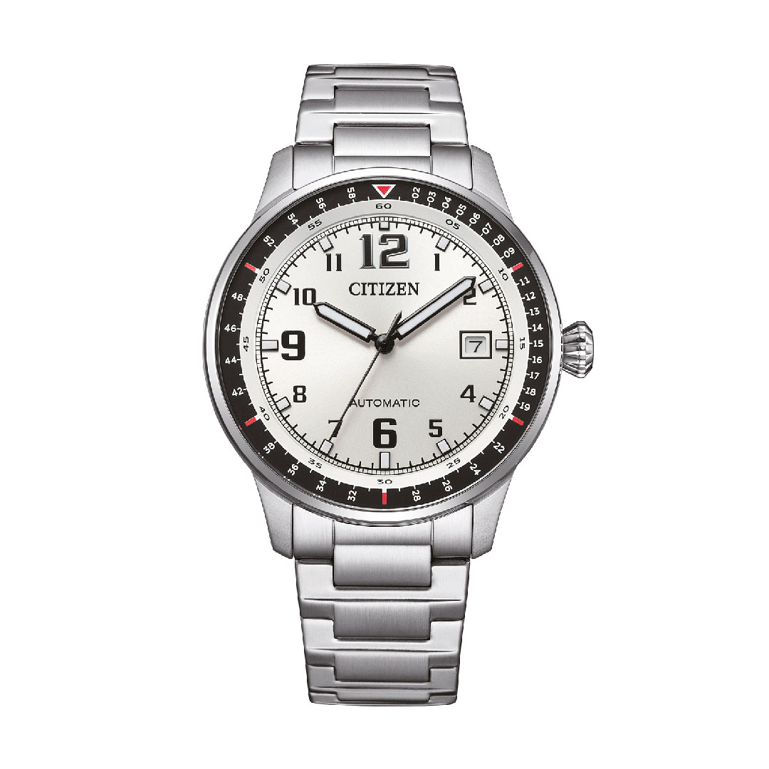 NJ0190-51A-citizen-Montre-Urban-Military-acier Montre Citizen Urban Military Blanc NJ0190-51A