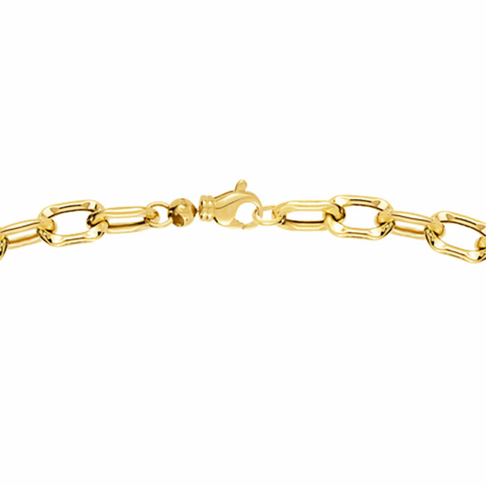 Collier Maillon Diamanté Or 8mm