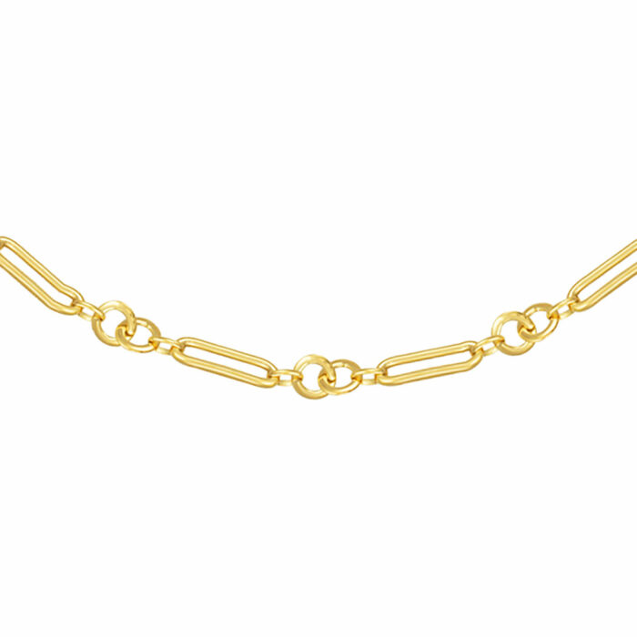 Collier Maille Alternée Ronde Ovale