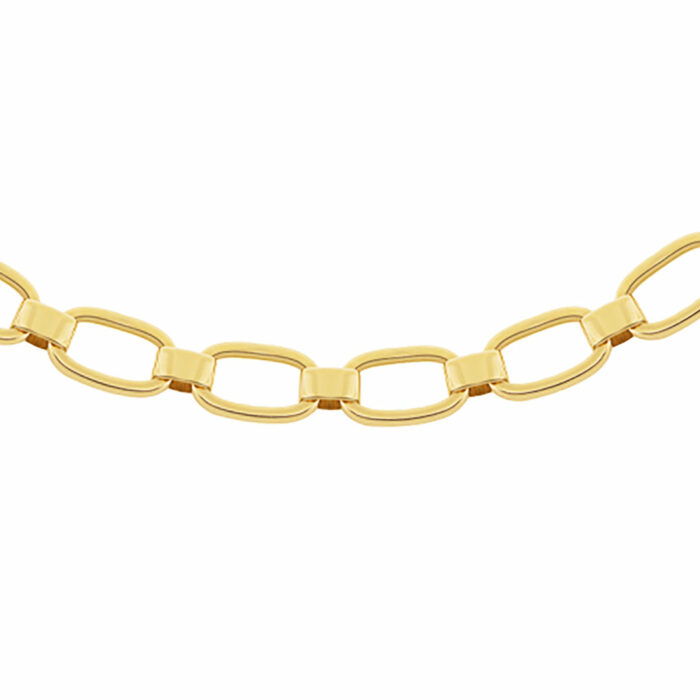 Collier Maille Ovale Plate 11mm