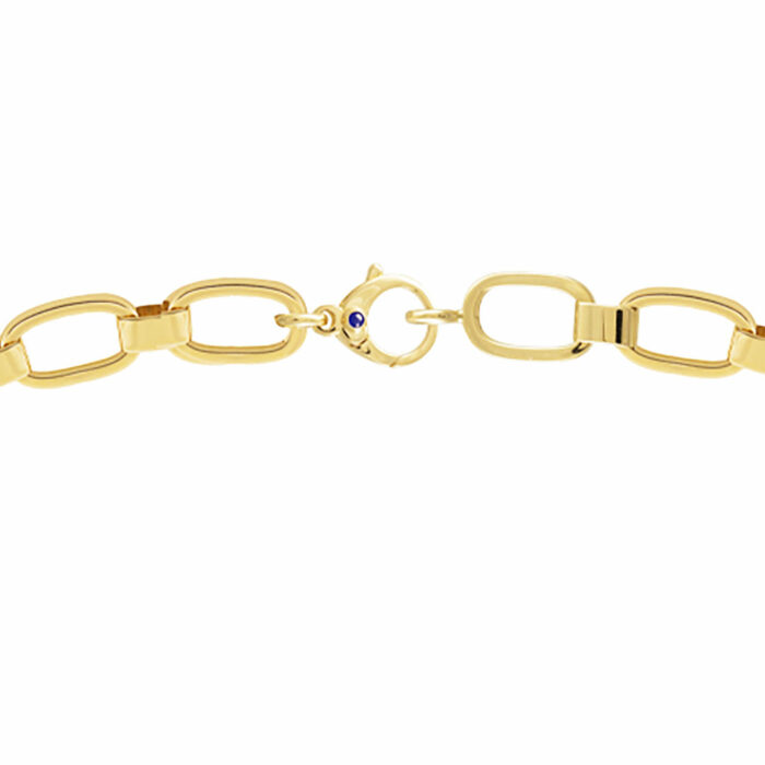 Collier Maille Ovale Plate 11mm