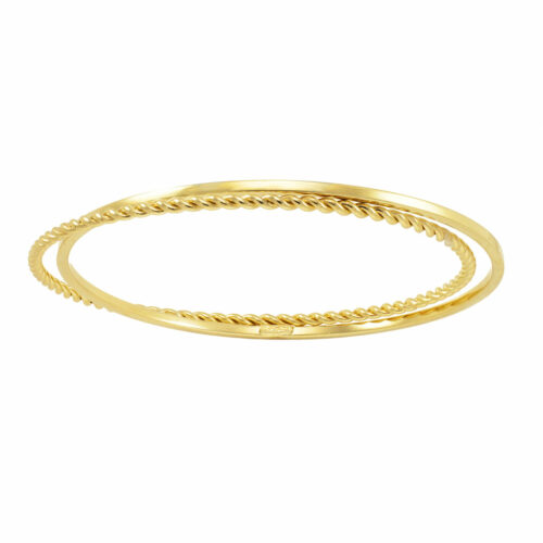 double bracelet jonc or