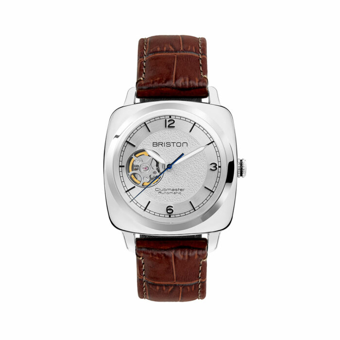 Montre Briston Legend Open blanc acier