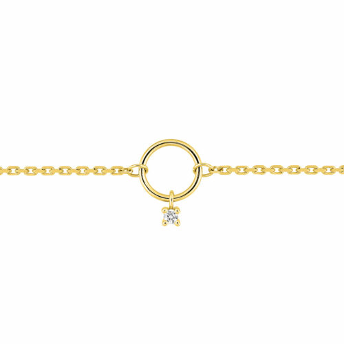 Bracelet cercle pampilles diamant