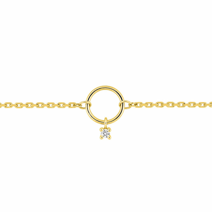 Bracelet cercle pampilles diamant