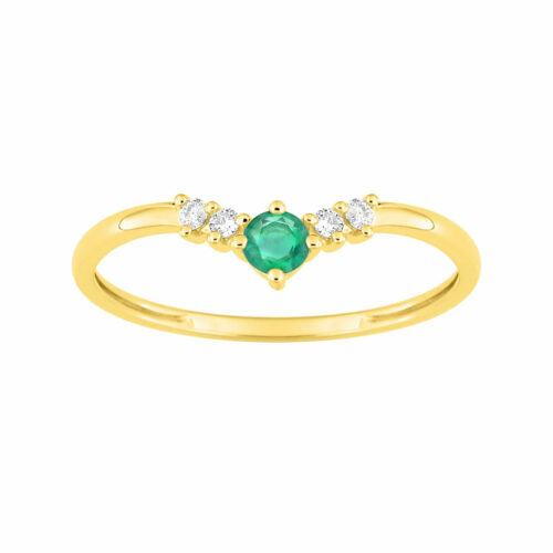 bague fine emeraude