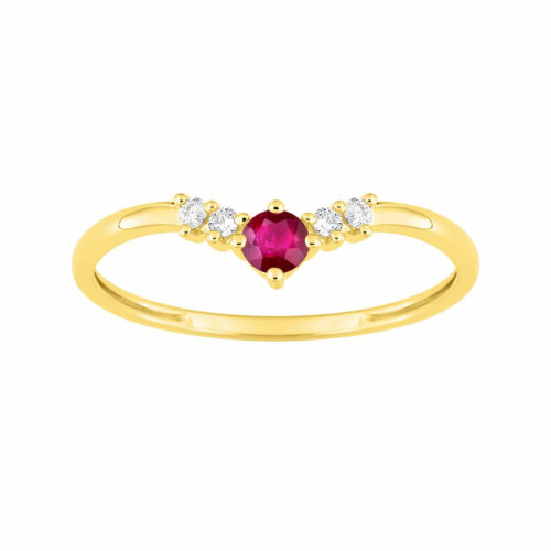 bague fine rubis
